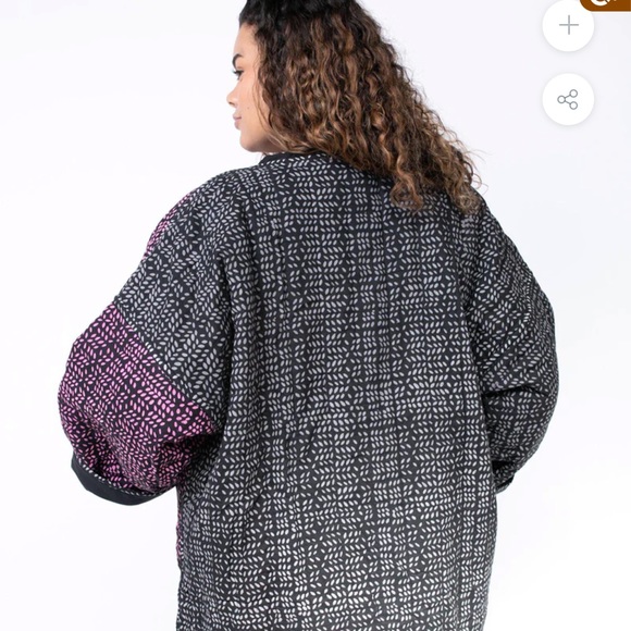 NWT, Seek Collective Space Coat, Foliage Print, Reversible, Size M/L - Picture 6 of 11